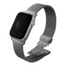 Uniq для Apple Watch 49/46/45/44 mm ремешок Dante PRO Strap Mesh Steel Titanium Silver