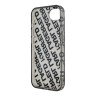 Karl Lagerfeld для iPhone 16e чехол PC/TPU Repeat Logo Hard Transparent/Silver