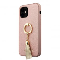 Чехол Guess Saffiano Hard Ring для iPhone 12 mini, розовый