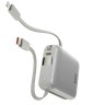 Energea внешний аккумулятор Bazic GoPower Fusion Mini 10K, 10000 3in1 USB-C +USB-C/Lightning cabl PD20W Displ Pebble