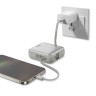 Energea внешний аккумулятор Bazic GoPower Fusion Mini 10K, 10000 3in1 USB-C +USB-C/Lightning cabl PD20W Displ Pebble