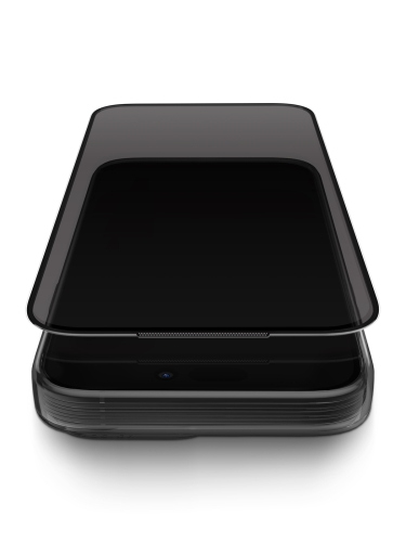 Uniq стекло для iPhone 17/16 Pro OPTIX Privacy Anti-Dust Filter Black (+installer)