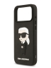 Karl Lagerfeld для iPhone 17 Pro Max чехол 3D Rubber NFT Karl Ikonik Hard Black