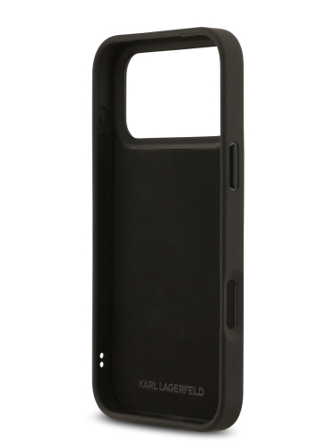 Karl Lagerfeld для iPhone 17 Pro Max чехол 3D Rubber NFT Karl Ikonik Hard Black