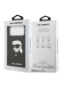 Karl Lagerfeld для iPhone 17 Pro Max чехол 3D Rubber NFT Karl Ikonik Hard Black