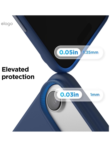 Elago для iPhone Air чехол Magnetic Silicone Jean Indigo (MagSafe)