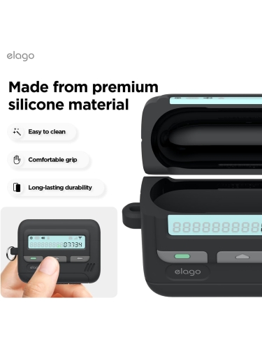 Elago для AirPods Pro 3 чехол Unique Pager Hang case Black