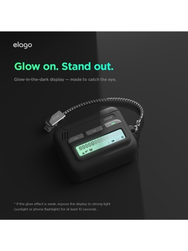 Elago для AirPods Pro 3 чехол Unique Pager Hang case Black