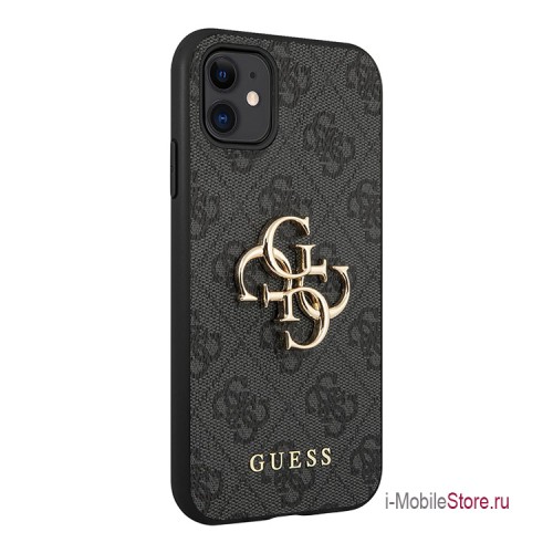 Чехол Guess 4G Big metal logo Hard для iPhone 11 | XR, серый