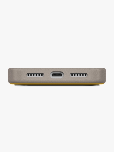 Uniq для iPhone 17 Pro Max чехол Lyden DS Canary Yellow/Flint Grey (Magsafe)