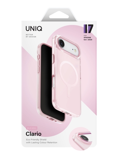 Uniq для iPhone Air чехол Clario Primrose Pink (MagSafe)