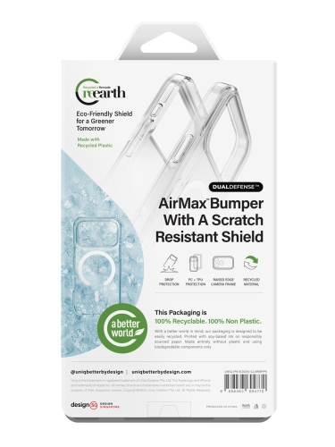 Uniq для iPhone Air чехол Clario Primrose Pink (MagSafe)