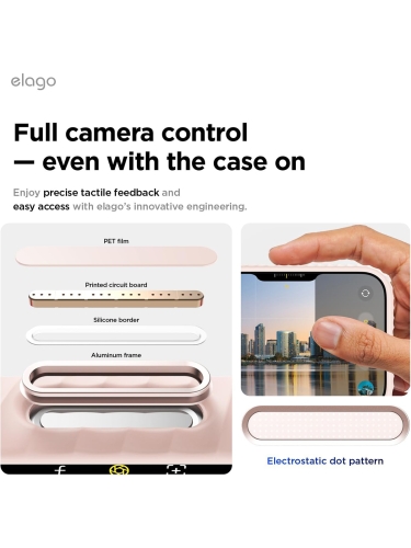 Elago для iPhone 17 Pro Max чехол Magnetic Ridge Silicone Light Pink (MagSafe)