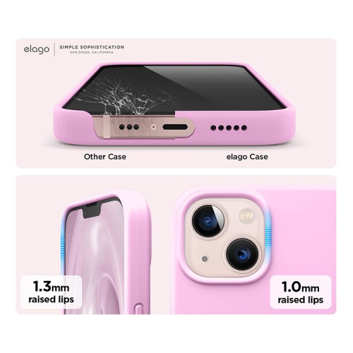 Чехол Elago Soft Silicone для iPhone 13, Hot Pink