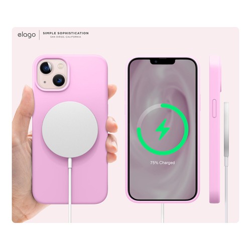 Чехол Elago Soft Silicone для iPhone 13, Hot Pink