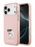 Karl Lagerfeld для iPhone 17 Pro Max чехол IML Aquarelle Choupette Metal cam Hard Pink (MagSafe)