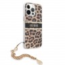 Чехол Guess Leopard Hard +Gold charm для iPhone 13 Pro