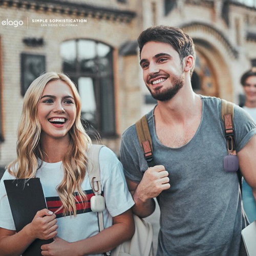 Чехол Elago Silicone Hang case для AirPods 3 (2021), Lavender Grey