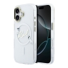 Karl Lagerfeld для iPhone 17 чехол IML NFT Choupettes Script logo Metal Cam прозрачный (MagSafe)
