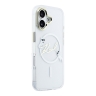 Karl Lagerfeld для iPhone 17 чехол IML NFT Choupettes Script logo Metal Cam прозрачный (MagSafe)