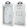 Karl Lagerfeld для iPhone 17 чехол IML NFT Choupettes Script logo Metal Cam прозрачный (MagSafe)