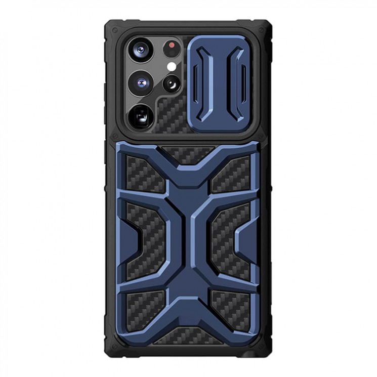 Противоударный чехол Nillkin Adventurer для Galaxy S22 Ultra, синий