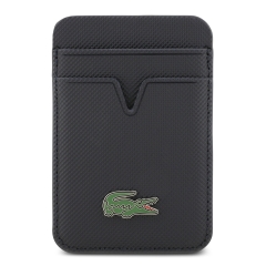 Lacoste картхолдер Wallet MagSafe Cardslot PVC Lacquer Metal logo Navy