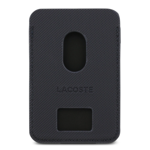 Lacoste картхолдер Wallet MagSafe Cardslot PVC Lacquer Metal logo Navy