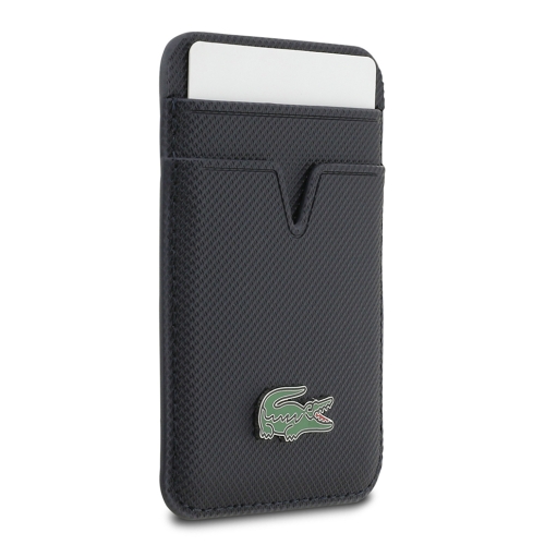Lacoste картхолдер Wallet MagSafe Cardslot PVC Lacquer Metal logo Navy