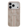 Guess для iPhone 17 Pro чехол PU 4G Stripes Hard Pink (MagSafe)