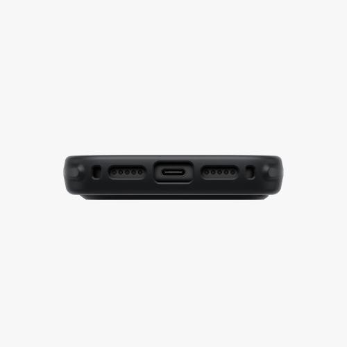 Uniq для iPhone 18 Pro/17 Pro чехол KEVA Kevlar 360-Rotating stand Carbon Black (MagSafe)