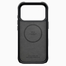 Uniq для iPhone 18 Pro/17 Pro чехол KEVA Kevlar 360-Rotating stand Carbon Black (MagSafe)