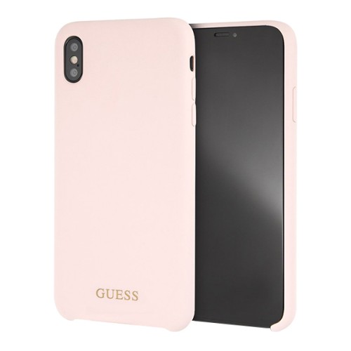 Чехол Guess Silicone для iPhone XS Max, Light Pink