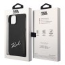 Чехол Lagerfeld PU with Cardslot Signature logo Hard для iPhone 14 Plus, черный