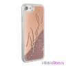 Чехол Karl Lagerfeld Liquid glitter Karl signature для iPhone 7/8/SE 2020, розовый