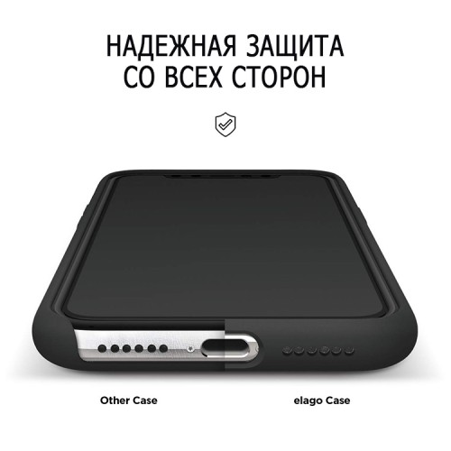 Чехол Elago Soft Silicone для iPhone 11, черный