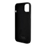 Karl Lagerfeld для iPhone 15 Plus чехол Liquid Silicone Karl & Choupette heads Hard Black