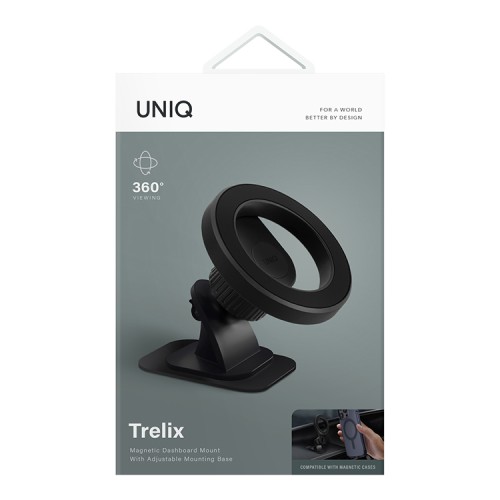 Uniq автодержатель TRELIX Magnetic Dashboard Car mount Black