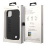 BMW для iPhone 15 чехол Signature Liquid silicone Laser logo Hard Black (MagSafe)