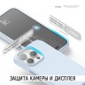 Elago для iPhone 15 Pro Max чехол Soft silicone (Liquid) Light Blue (MagSafe)