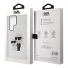 Karl Lagerfeld для Galaxy S24 Ultra чехол PC/TPU NFT Karl&Choupette Glitter прозрачный с блестками