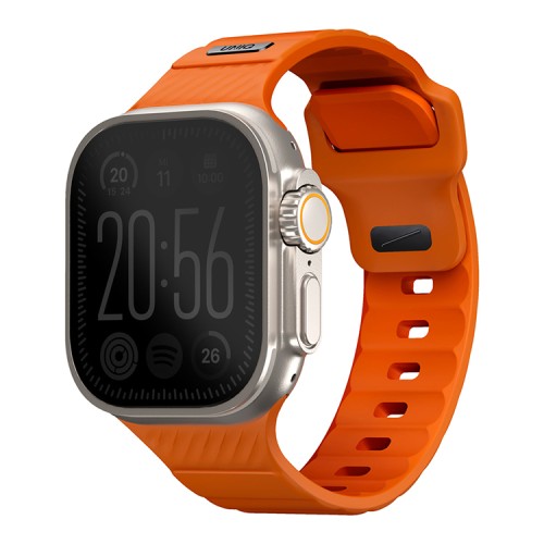 Uniq для Apple Watch 49-46-45-44 mm ремешок STRIDE FKM Rubber Volt Orange