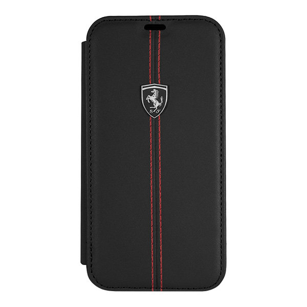 Кожаный чехол Ferrari Heritage W Booktype для iPhone 11 Pro Max, черный