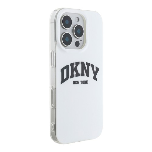 DKNY для iPhone 16 Pro Max чехол PC/TPU Double layer Arch Logo White