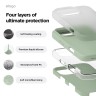 Elago для iPhone 16 Pro Max чехол Soft silicone (Liquid) Khaki Green
