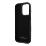 BMW для iPhone 16 Pro чехол Signature Leather with Cardslot Hard Black