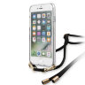 Чехол Guess 4G Cord collection Hard Gradient для iPhone 7/8/SE 2020, со шнурком, черный