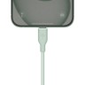 Energea Кабель Bazic GoCharge Weave USB-C to USB-C 60W 480 Mbps Soft braided Green 1.5m