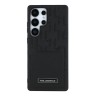 Karl Lagerfeld для Galaxy S25 Ultra чехол Cardslot PU Grained Monogram with Pocket Hard Black