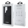Karl Lagerfeld для Galaxy S25 Ultra чехол Cardslot PU Grained Monogram with Pocket Hard Black